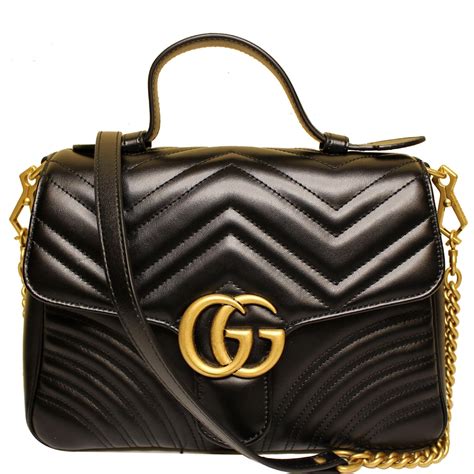 mini gucci marmont top handle|Gucci Marmont small shoulder bag.